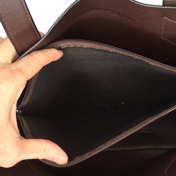 Sondra Roberts Squared Large Colorful Faux Leather Shoulder Bag Tote - Picture 9 of 16